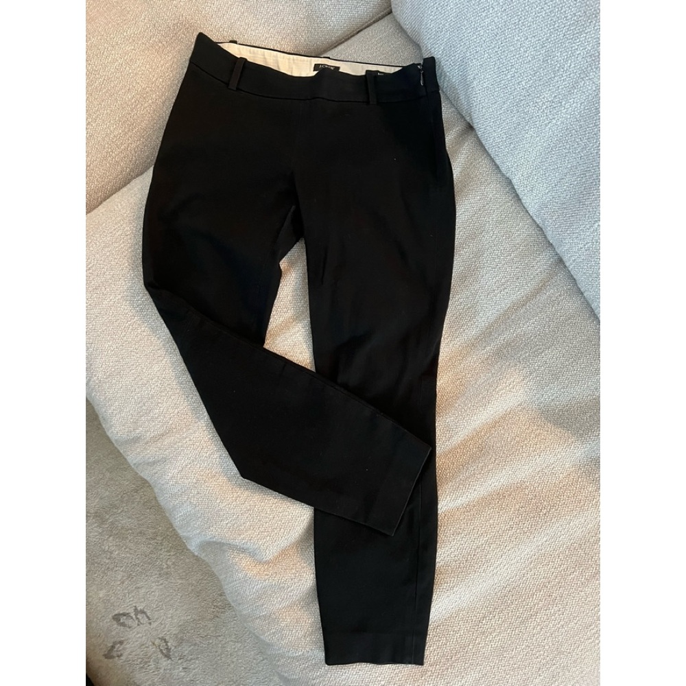J Crew (Minnie) slim fit cropped black pant